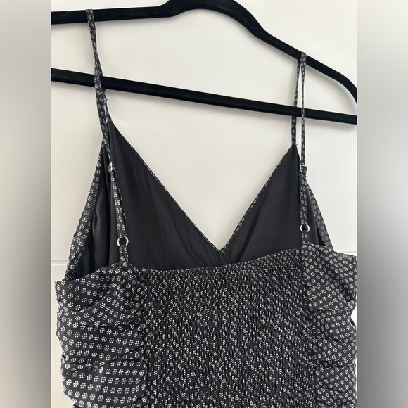 Storia black & white ruffle polka dot mini dress wedding formal event summer S - Picture 12 of 13